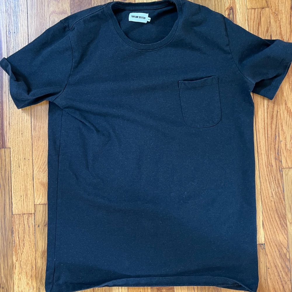 Taylor Stitch: Heavy Bag Tee in Black (L)